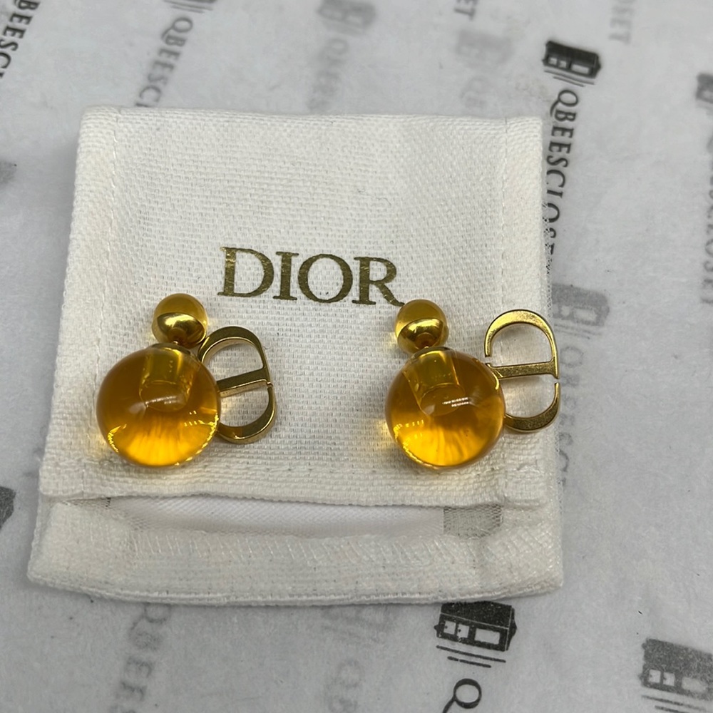 Dior Tribal Resin Earrings